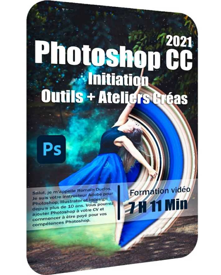 Photoshop CC, initiation, outils + Ateliers Créas 
